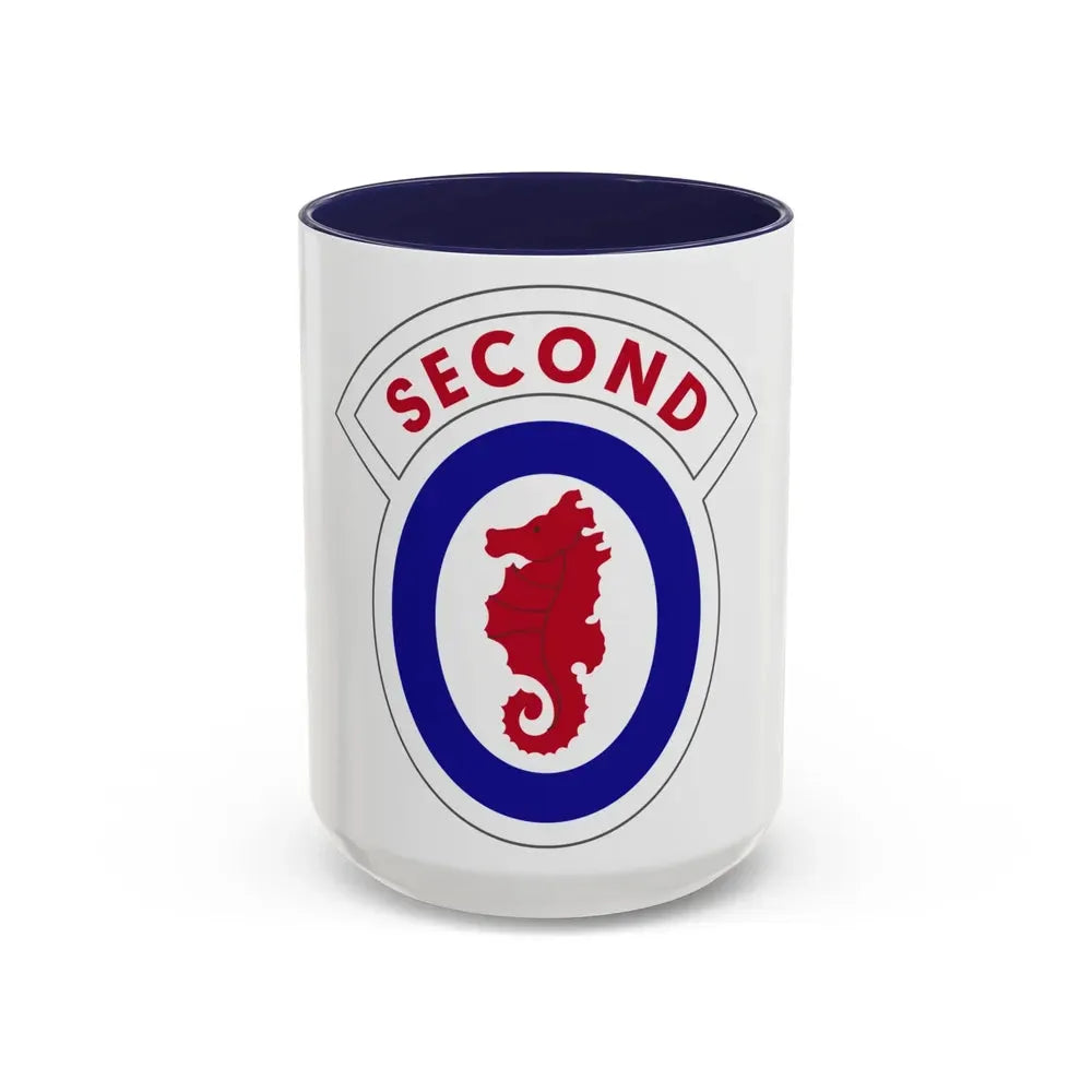 2 Engineer Brigade (U.S. Army) Accent Coffee Mug 15oz Navy - Go Mug Yourself