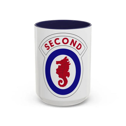 2 Engineer Brigade (U.S. Army) Accent Coffee Mug 15oz Navy - Go Mug Yourself