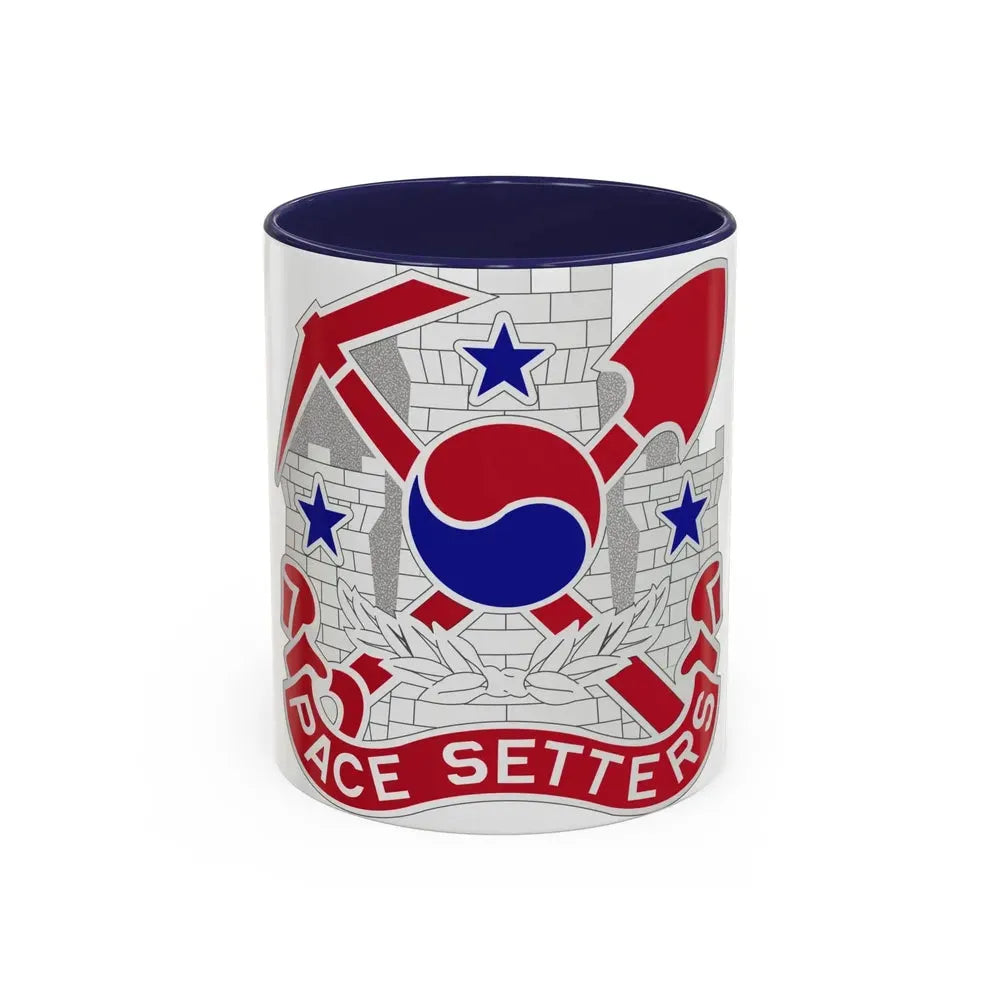 2 Engineer Group (U.S. Army) Accent Coffee Mug 11oz Navy - Go Mug Yourself