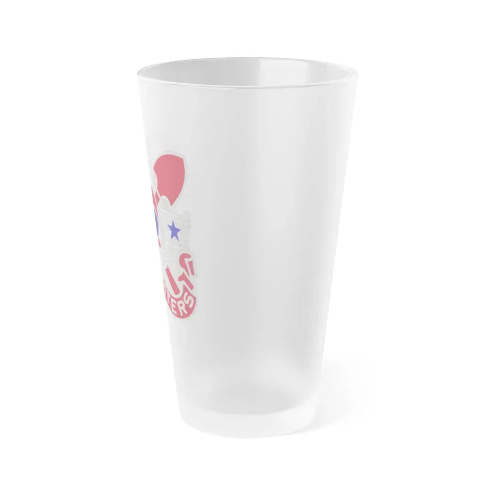 2 Engineer Group (U.S. Army) Frosted Pint Glass 16oz - Go Mug Yourself