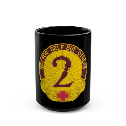 2 General Hospital (U.S. Army) Black Coffee Mug-15oz-Go Mug Yourself