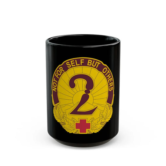 2 General Hospital (U.S. Army) Black Coffee Mug-15oz-Go Mug Yourself