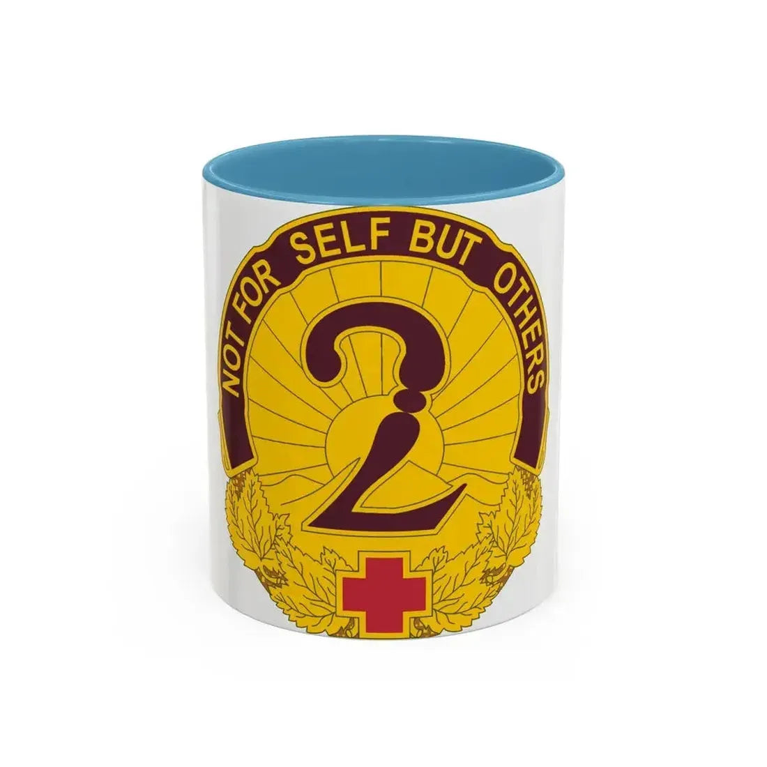 2 General Hospital (U.S. Army) Accent Coffee Mug 11oz Light Blue - Go Mug Yourself
