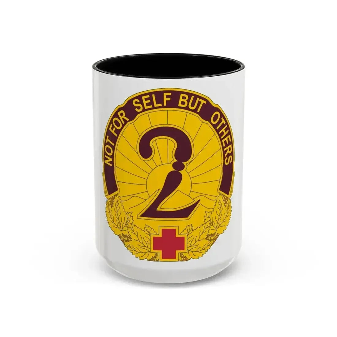 2 General Hospital (U.S. Army) Accent Coffee Mug 15oz Black - Go Mug Yourself