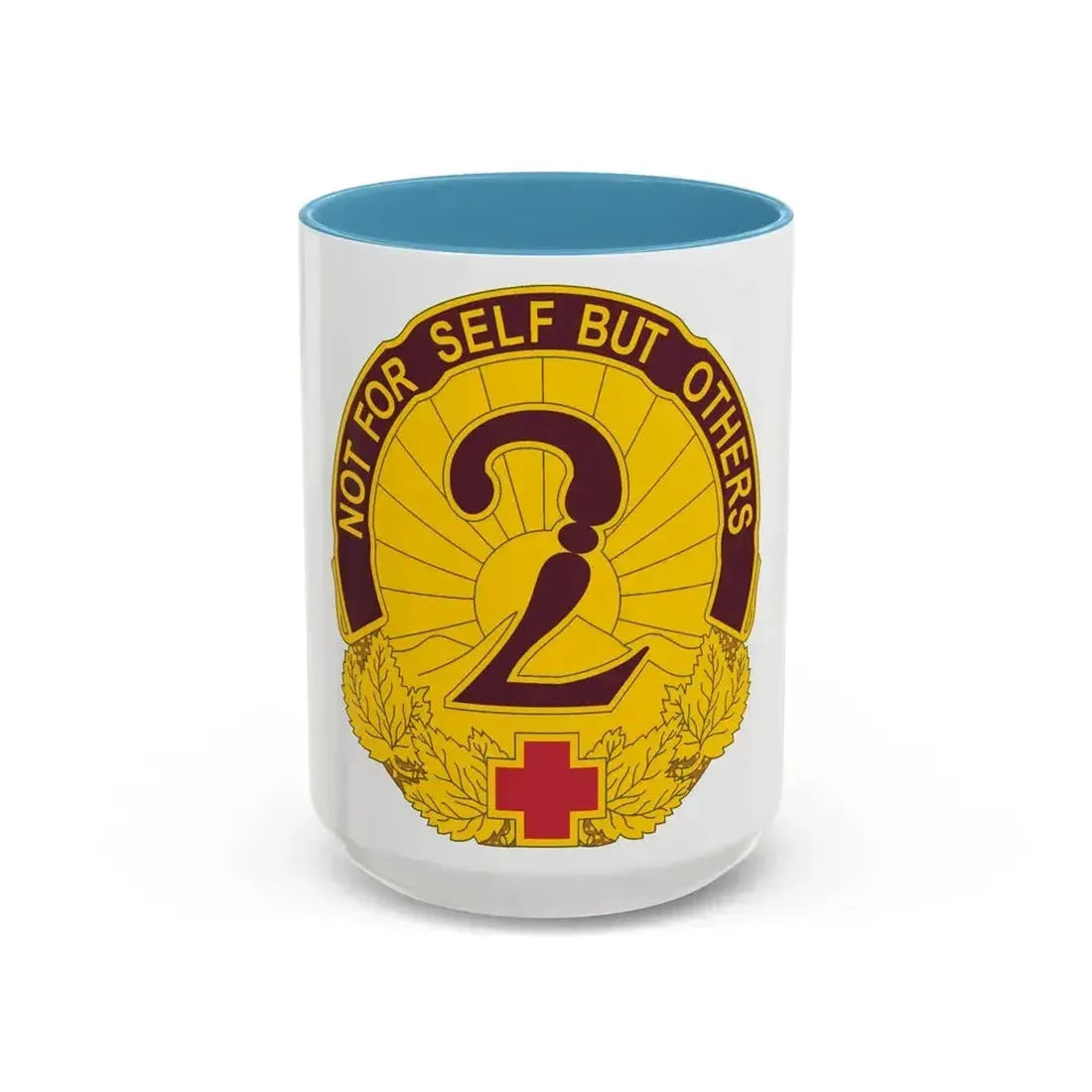 2 General Hospital (U.S. Army) Accent Coffee Mug 15oz Light Blue - Go Mug Yourself