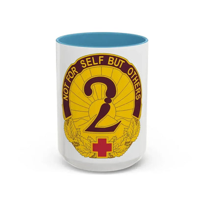 2 General Hospital (U.S. Army) Accent Coffee Mug 15oz Light Blue - Go Mug Yourself
