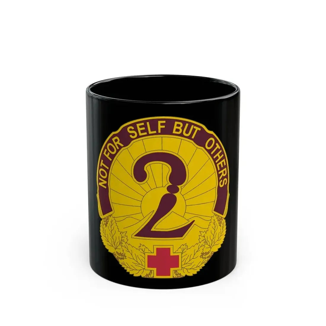 2 General Hospital (U.S. Army) Black Coffee Mug 11oz - Go Mug Yourself
