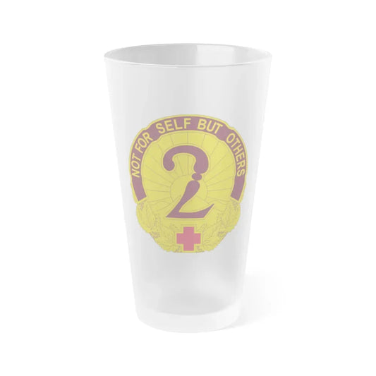 2 General Hospital (U.S. Army) Frosted Pint Glass 16oz Default Title - Go Mug Yourself