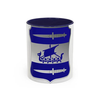 2 Infantry Battalion (U.S. Army) Accent Coffee Mug 11oz Navy - Go Mug Yourself