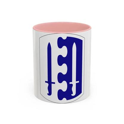 2 Infantry Brigade (U.S. Army) Accent Coffee Mug 11oz Pink - Go Mug Yourself
