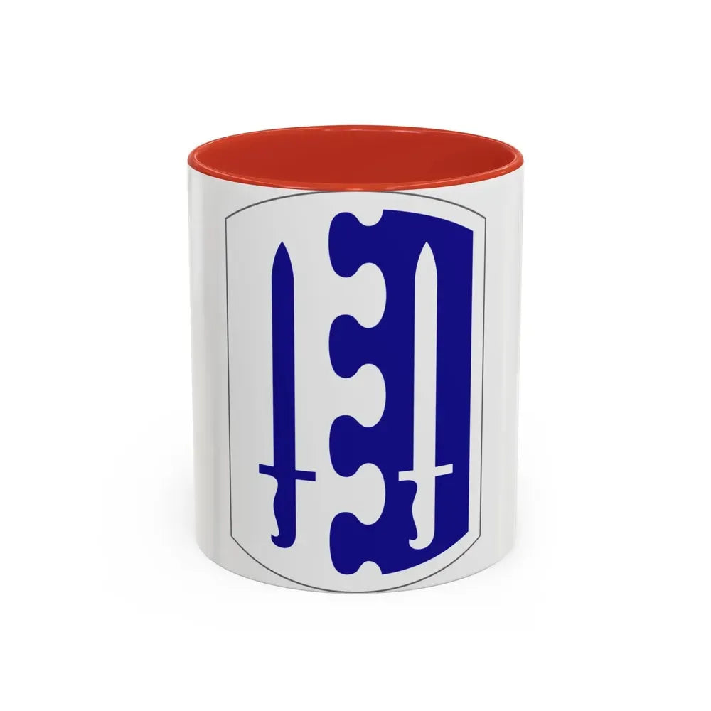 2 Infantry Brigade (U.S. Army) Accent Coffee Mug 11oz Red - Go Mug Yourself