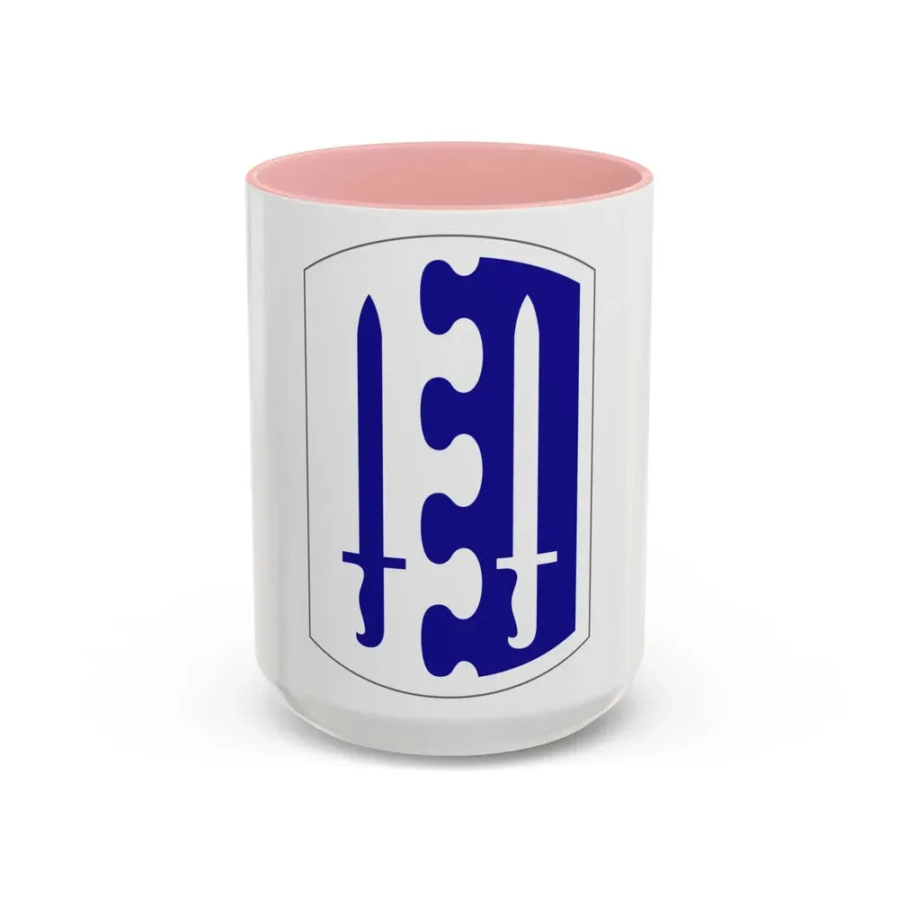 2 Infantry Brigade (U.S. Army) Accent Coffee Mug 15oz Pink - Go Mug Yourself