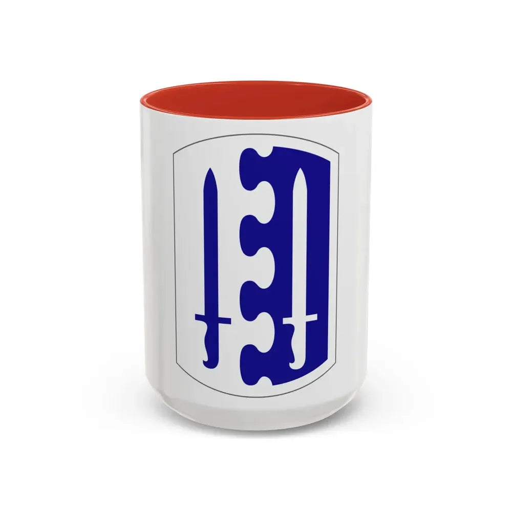 2 Infantry Brigade (U.S. Army) Accent Coffee Mug 15oz Red - Go Mug Yourself