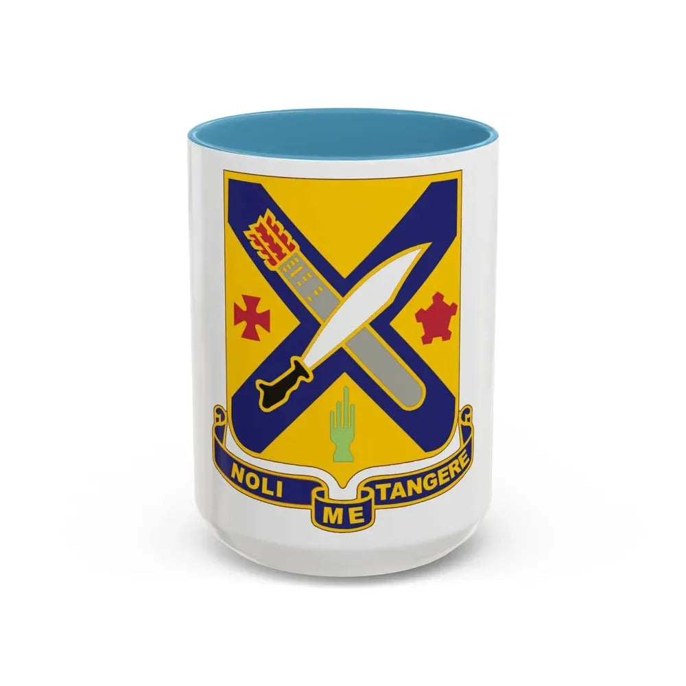 2 Infantry Regiment (U.S. Army) Accent Coffee Mug 15oz Light Blue - Go Mug Yourself