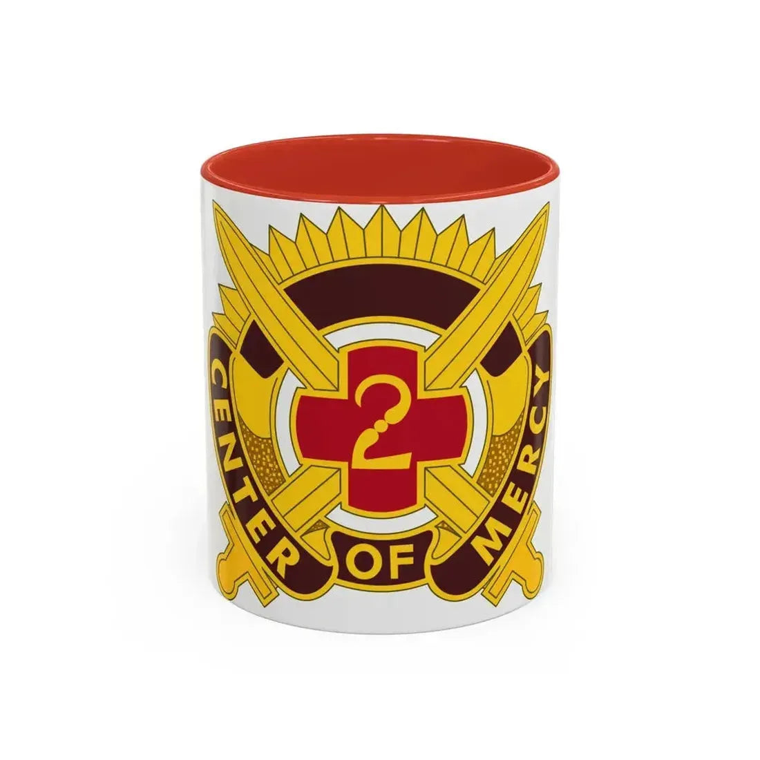 2 Medical Brigade 2 (U.S. Army) Accent Coffee Mug 11oz Red - Go Mug Yourself