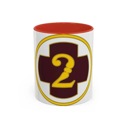 2 Medical Brigade 3 (U.S. Army) Accent Coffee Mug 11oz Red - Go Mug Yourself