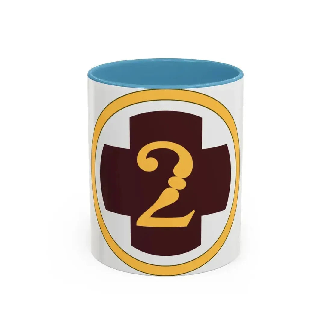 2 Medical Brigade (U.S. Army) Accent Coffee Mug 11oz Light Blue - Go Mug Yourself
