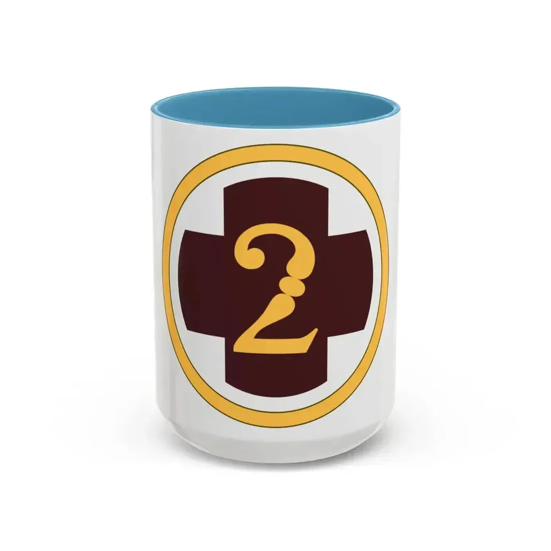 2 Medical Brigade (U.S. Army) Accent Coffee Mug 15oz Light Blue - Go Mug Yourself