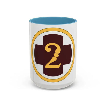 2 Medical Brigade (U.S. Army) Accent Coffee Mug 15oz Light Blue - Go Mug Yourself