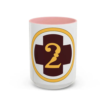2 Medical Brigade (U.S. Army) Accent Coffee Mug 15oz Pink - Go Mug Yourself