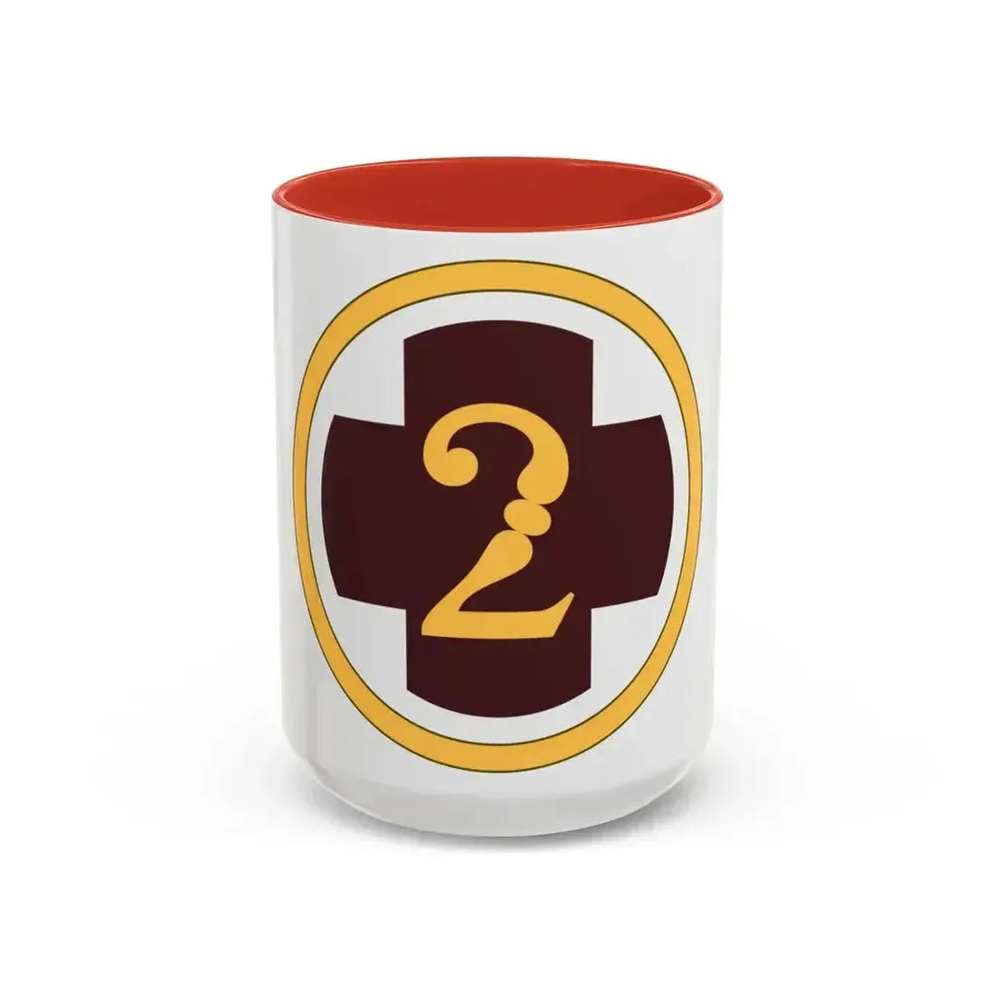 2 Medical Brigade (U.S. Army) Accent Coffee Mug 15oz Red - Go Mug Yourself