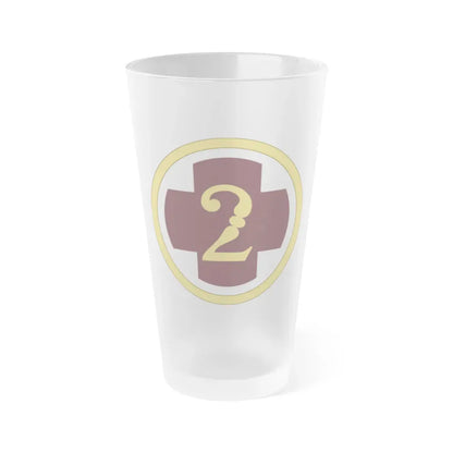 2 Medical Brigade (U.S. Army) Frosted Pint Glass 16oz Default Title - Go Mug Yourself