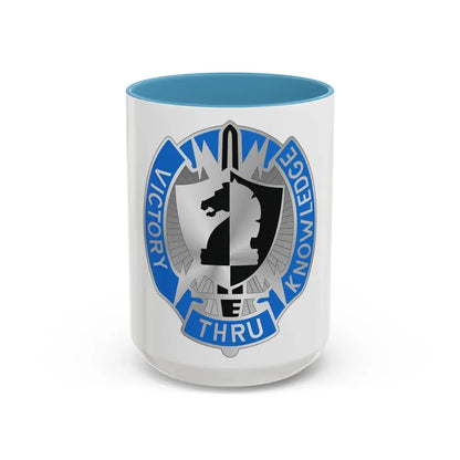 2 Military Intelligence Command 2 (U.S. Army) Accent Coffee Mug 15oz Light Blue - Go Mug Yourself