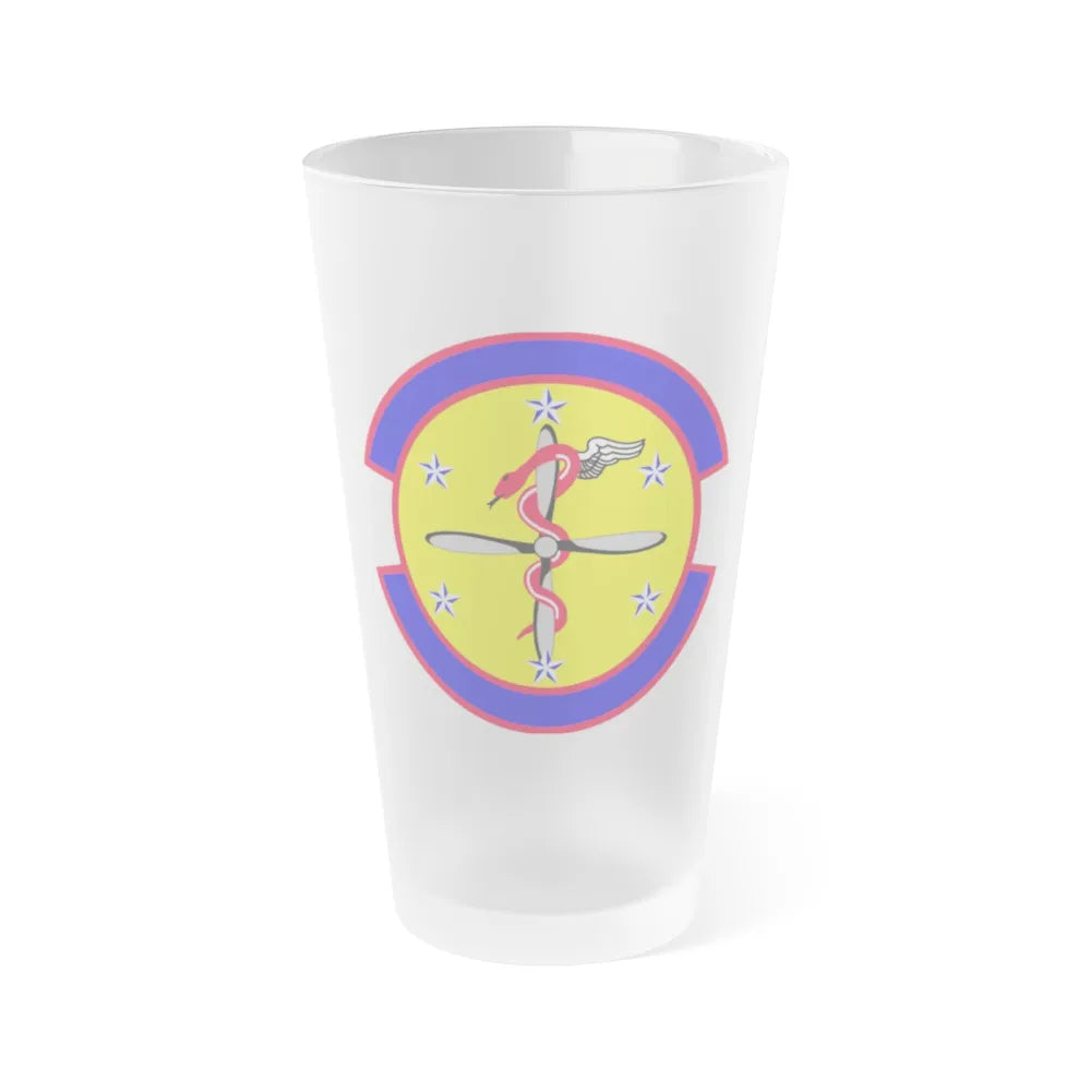 2 Operational Medical Readiness Squadron AFGSC (U.S. Air Force) Frosted Pint Glass 16oz-16oz-Frosted-Go Mug Yourself