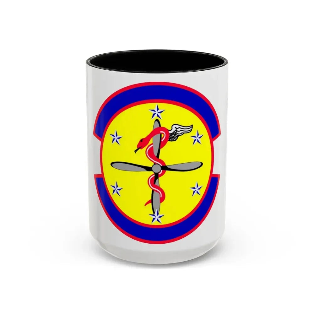 2 Operational Medical Readiness Squadron AFGSC (U.S. Air Force) Accent Coffee Mug 15oz Black - Go Mug Yourself