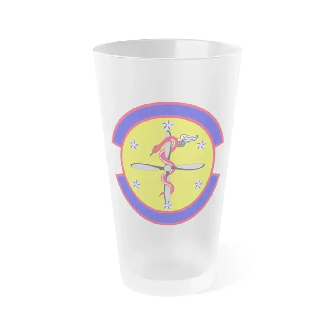 2 Operational Medical Readiness Squadron AFGSC (U.S. Air Force) Frosted Pint Glass 16oz 16oz Frosted - Go Mug Yourself