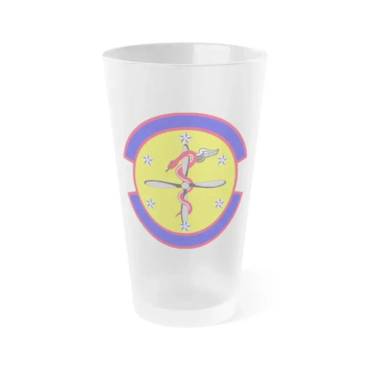 2 Operational Medical Readiness Squadron AFGSC (U.S. Air Force) Frosted Pint Glass 16oz 16oz Frosted - Go Mug Yourself