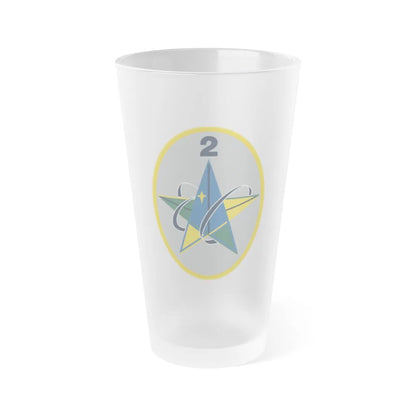 2 Range Operations Squadron (U.S. Space Force) Frosted Pint Glass 16oz-Go Mug Yourself