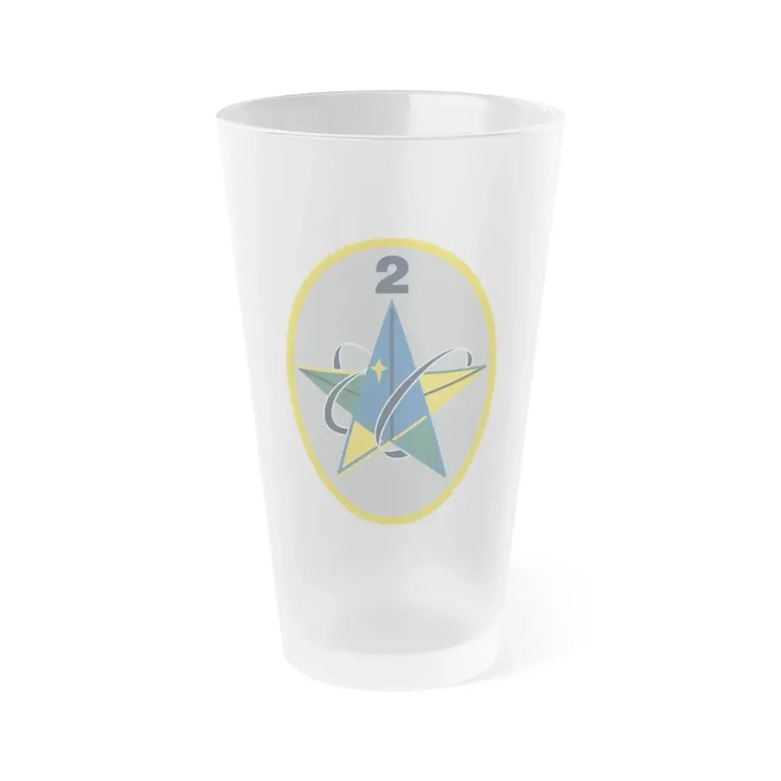 2 Range Operations Squadron (U.S. Space Force) Frosted Pint Glass 16oz Default Title - Go Mug Yourself