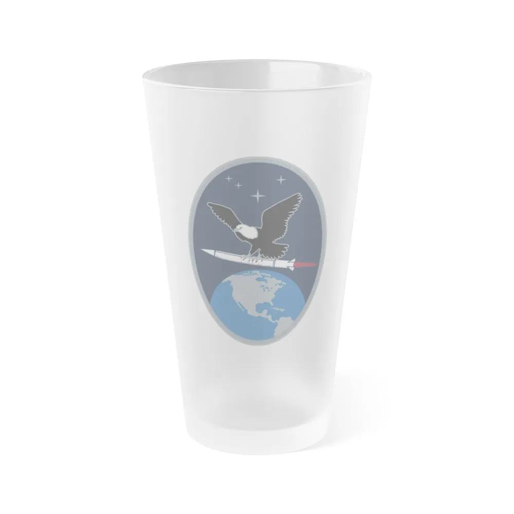 2 Space Warning Squadron (U.S. Space Force) Frosted Pint Glass 16oz-Go Mug Yourself