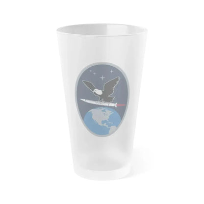 2 Space Warning Squadron (U.S. Space Force) Frosted Pint Glass 16oz Default Title - Go Mug Yourself