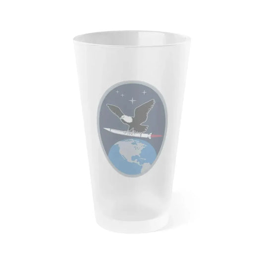 2 Space Warning Squadron (U.S. Space Force) Frosted Pint Glass 16oz Default Title - Go Mug Yourself