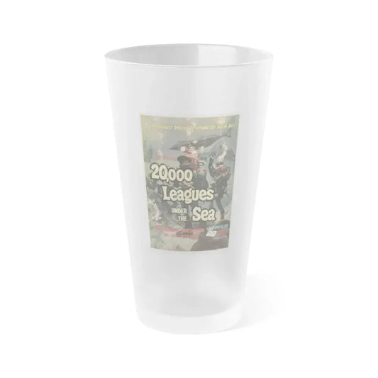 20,000 LEAGUES UNDER THE SEA 1954 Movie Poster - Frosted Pint Glass 16oz 16oz Frosted - Go Mug Yourself