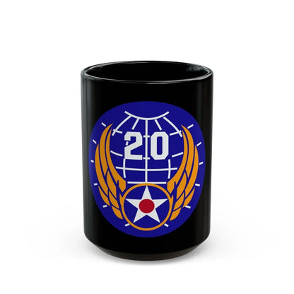 20 Air Force (U.S. Army) Black Coffee Mug-15oz-Go Mug Yourself