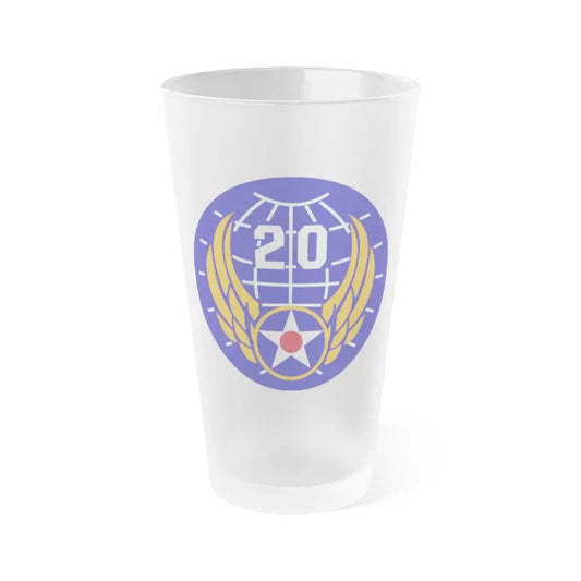 20 Air Force (U.S. Army) Frosted Pint Glass 16oz-Go Mug Yourself