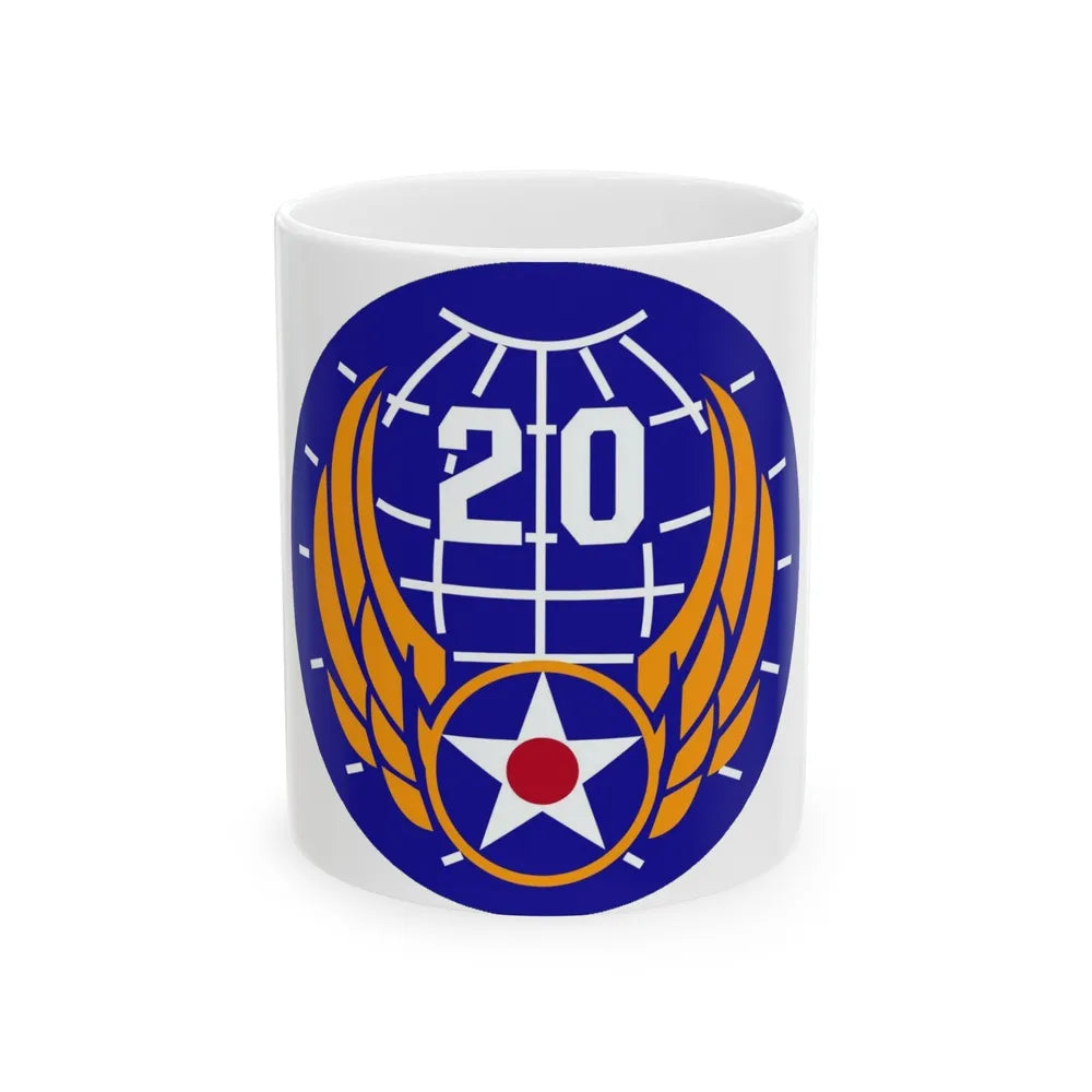 20 Air Force (U.S. Army) White Coffee Mug-11oz-Go Mug Yourself