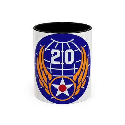 20 Air Force (U.S. Army) Accent Coffee Mug 11oz Black - Go Mug Yourself