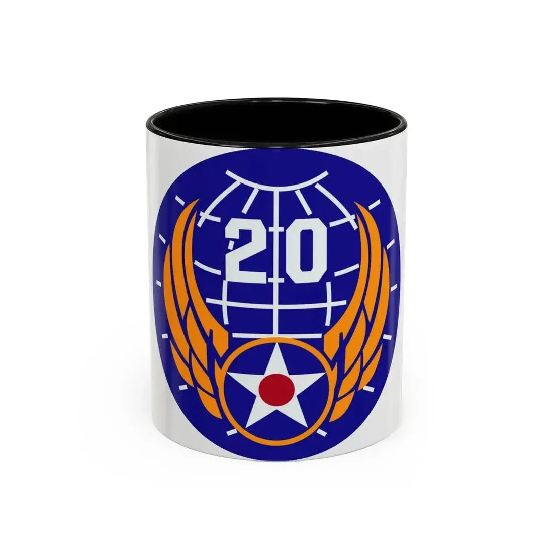 20 Air Force (U.S. Army) Accent Coffee Mug 11oz Black - Go Mug Yourself