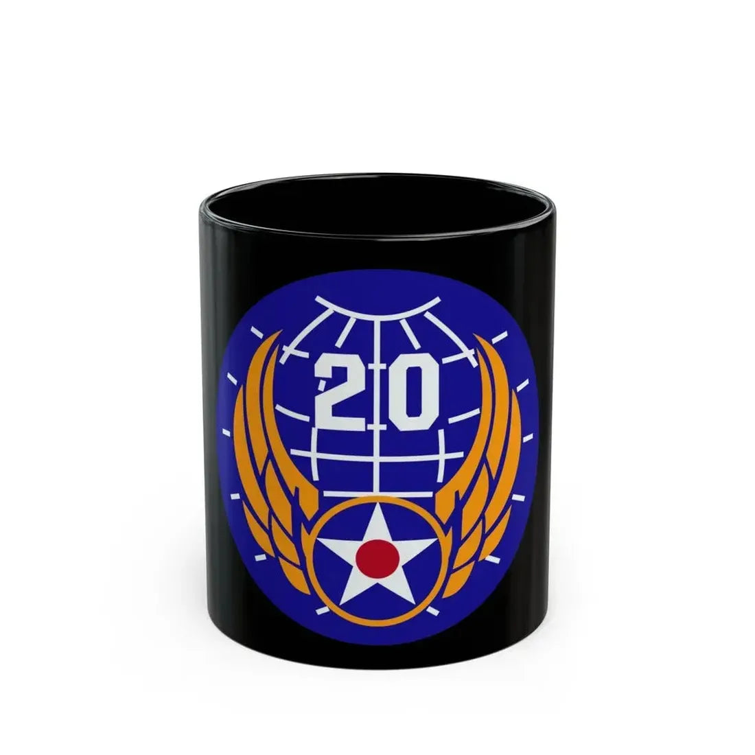 20 Air Force (U.S. Army) Black Coffee Mug 11oz - Go Mug Yourself