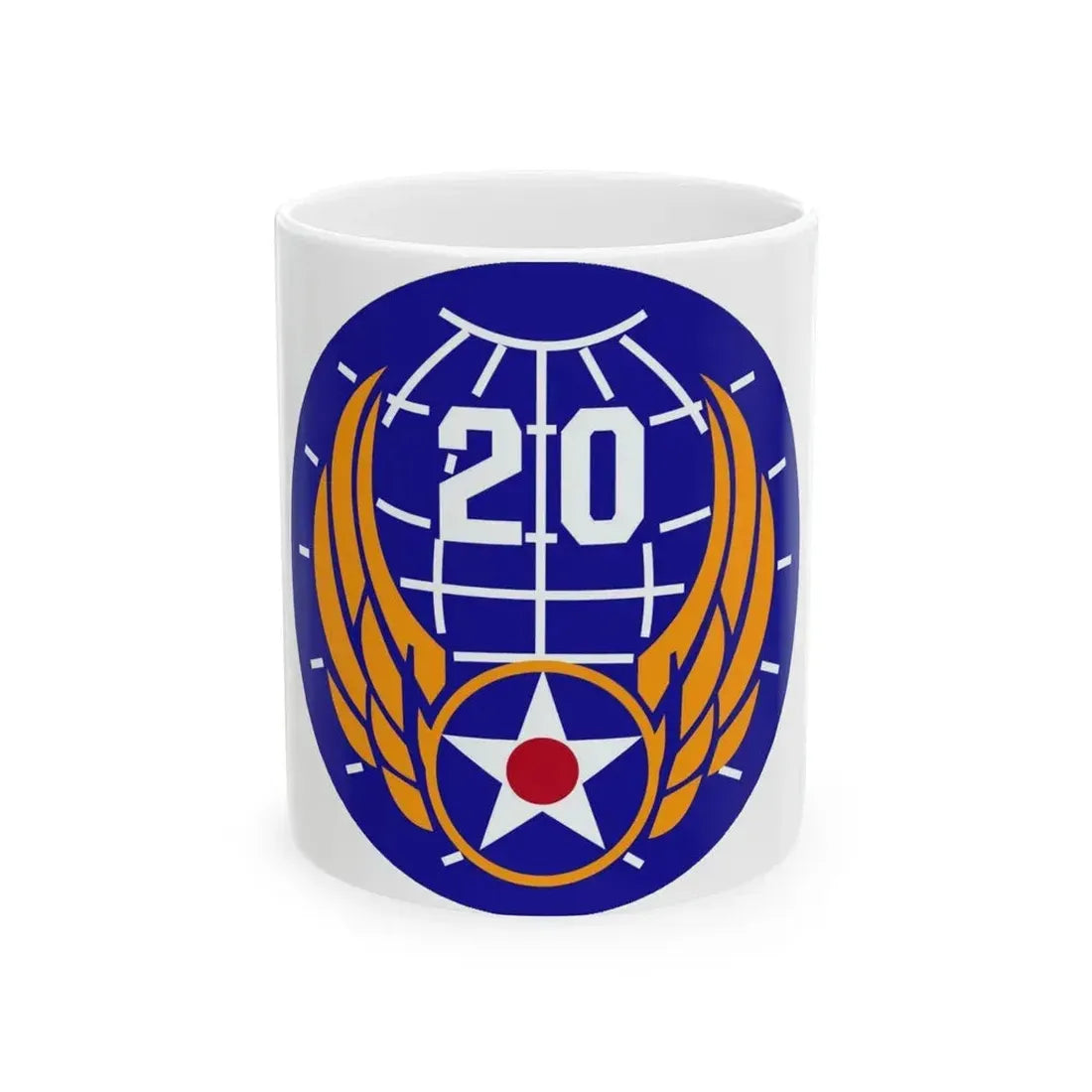 20 Air Force (U.S. Army) White Coffee Mug 11oz - Go Mug Yourself
