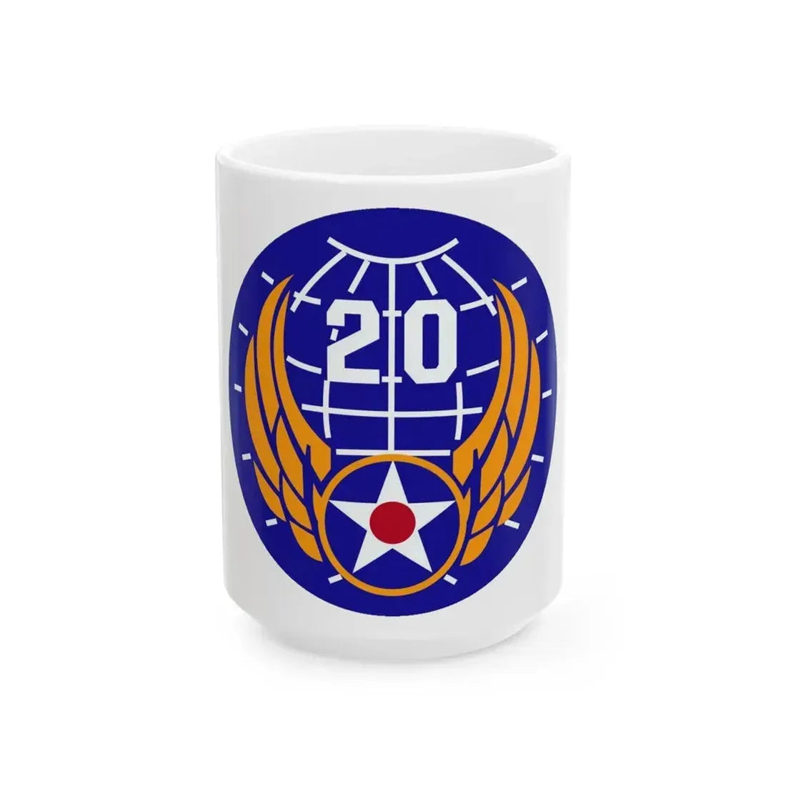 20 Air Force (U.S. Army) White Coffee Mug 15oz - Go Mug Yourself
