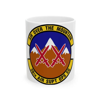 20 Air Support Operations Squadron ACC (U.S. Air Force) White Coffee Mug-11oz-Go Mug Yourself