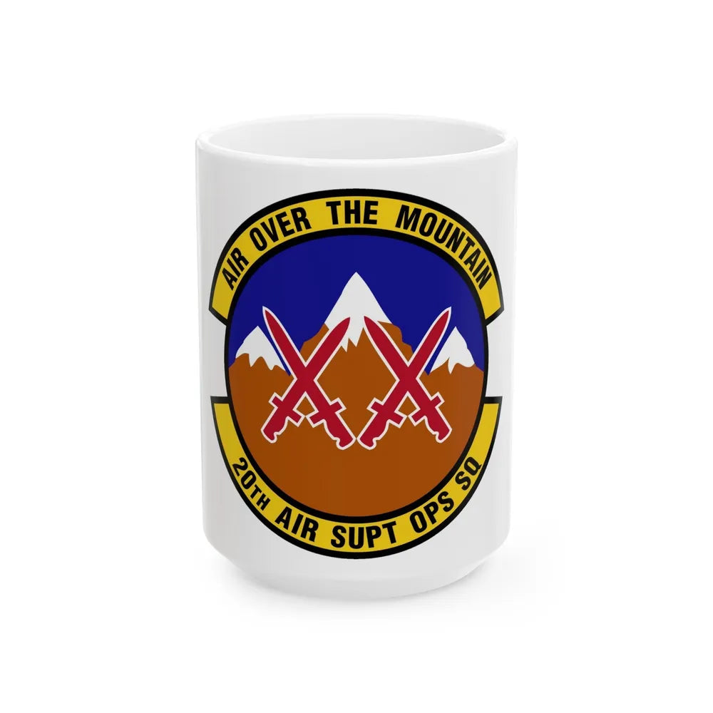 20 Air Support Operations Squadron ACC (U.S. Air Force) White Coffee Mug-15oz-Go Mug Yourself