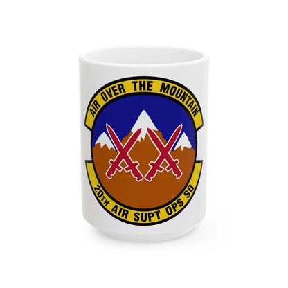 20 Air Support Operations Squadron ACC (U.S. Air Force) White Coffee Mug-15oz-Go Mug Yourself