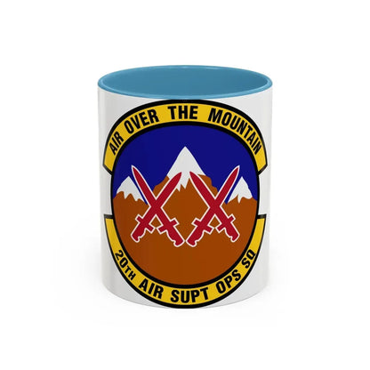 20 Air Support Operations Squadron ACC (U.S. Air Force) Accent Coffee Mug 11oz Light Blue - Go Mug Yourself