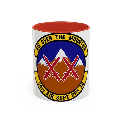 20 Air Support Operations Squadron ACC (U.S. Air Force) Accent Coffee Mug 11oz Red - Go Mug Yourself